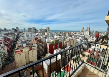 VENTA DEPARTAMENTO MONOAMBIENTE CON BALCON SALIENTE | VISTA PANORAMICA A LA CIUDAD Y AL MAR