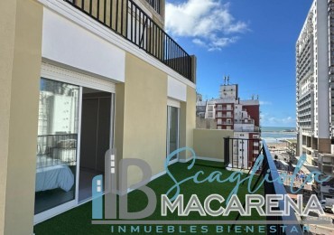 VENTA DEPARTAMENTO 4 AMBIENTES CON DEPENDENCIA / OFICINA A LA CALLE CON BALCON TERRAZA, VISTA LATERAL AL MAR